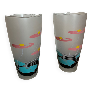 Large pair of vintage vases 1970