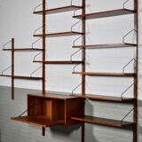 Danish Royal Wall System shelving unit by Poul Cadovius