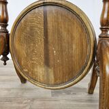 70s coffee table in walnut with closable shelves