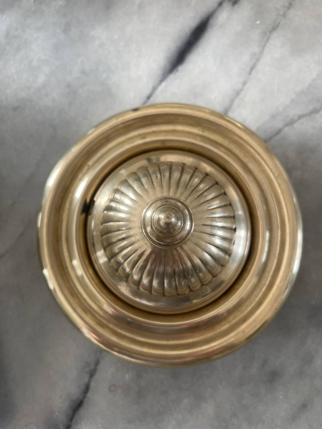 Brass butter dish
