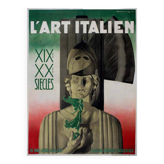 Affiche originale de Umberto Brunelleschi - L'art italien XIXe XXe siècles - Art Déco