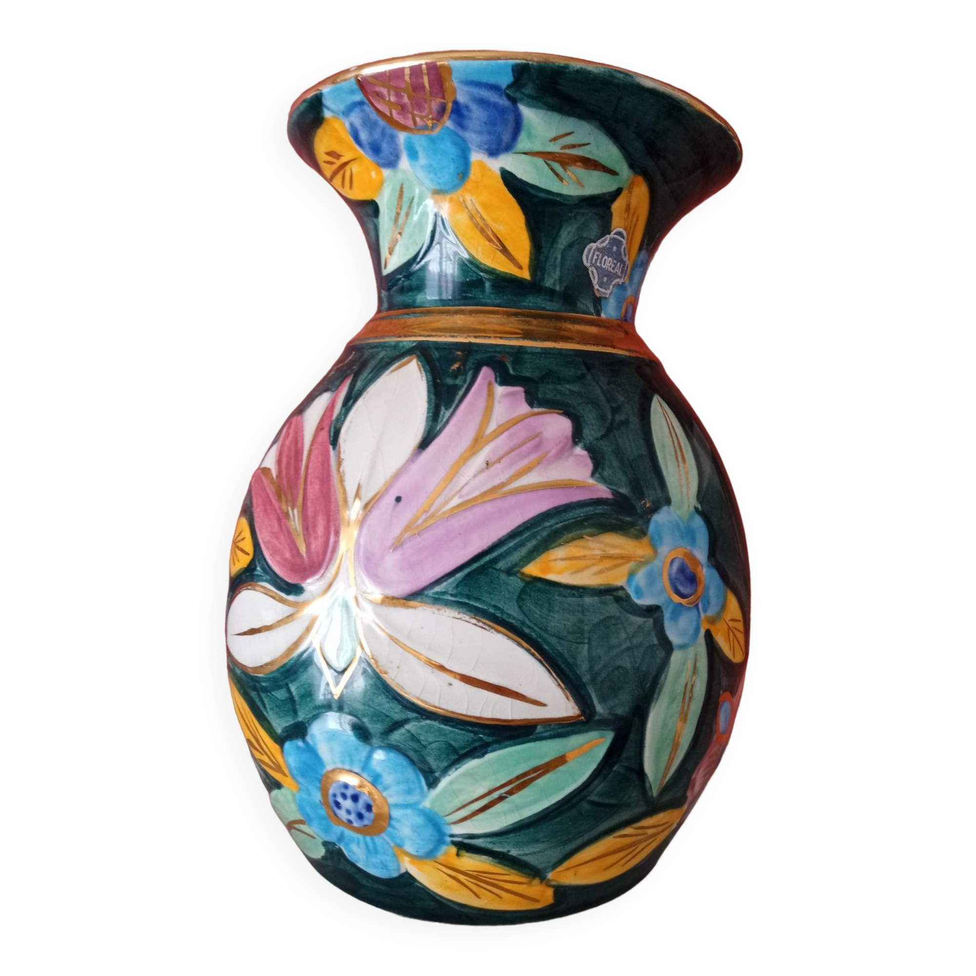 Vintage floral vase