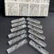 Coffret de 12 porte-couteaux en cristal taillé XXe