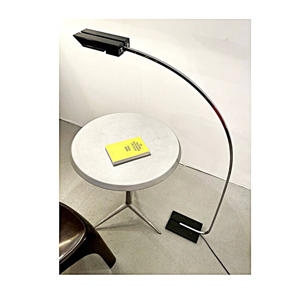 Aluminium cast iron side table from the 1980s.