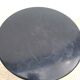 Yellow/black Tam Tam stool branded Massonnet Stamp n/j