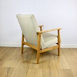 Classic armchair Vintage 70s beige - Jade series