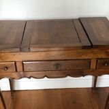 Poudreuse Louis XV en noyer