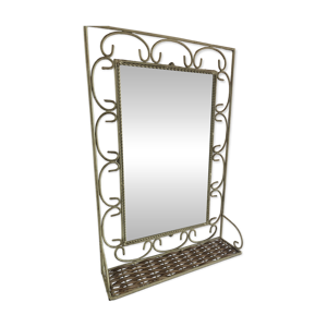 miroir tablette ancien - fer