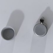 6 coffee cups porcelain and chrome Morinox Italy
