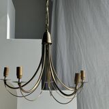 Modern metal chandelier with 5 lights