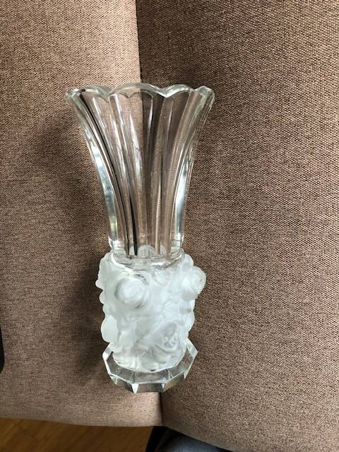 Vase 1930 heinrich hoffmann in the style of lalique