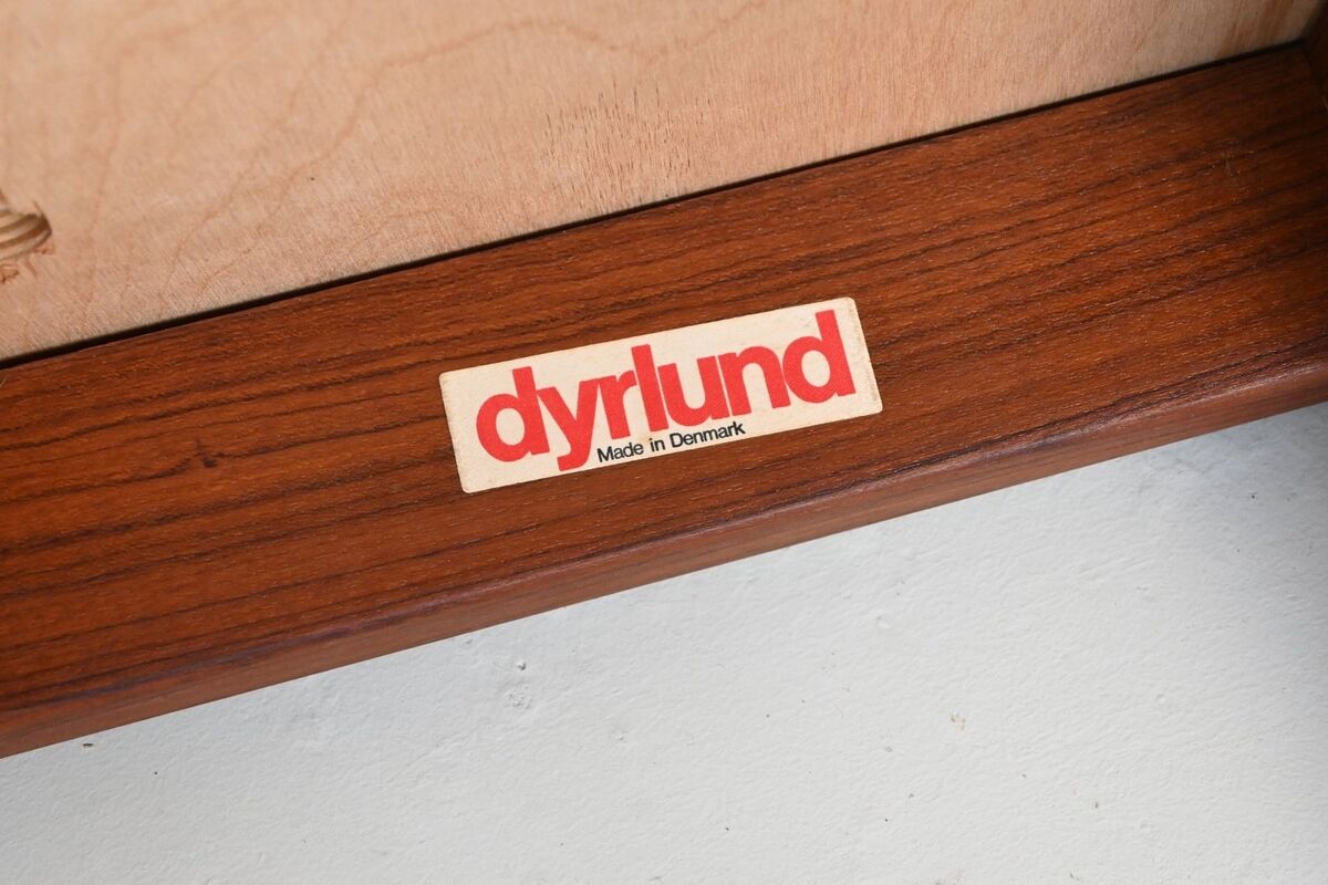 Erik Buch set of three bar stools in teak Dyrlund Denmark 1960