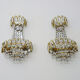 Pair of double hot air balloon wall sconces, 60s