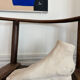White plaster foot cast