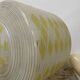 Suspension vintage from the 60s and 70s with geometric yellow glass design.