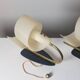 Pair of vintage wall lamps from the 1950s in brass.