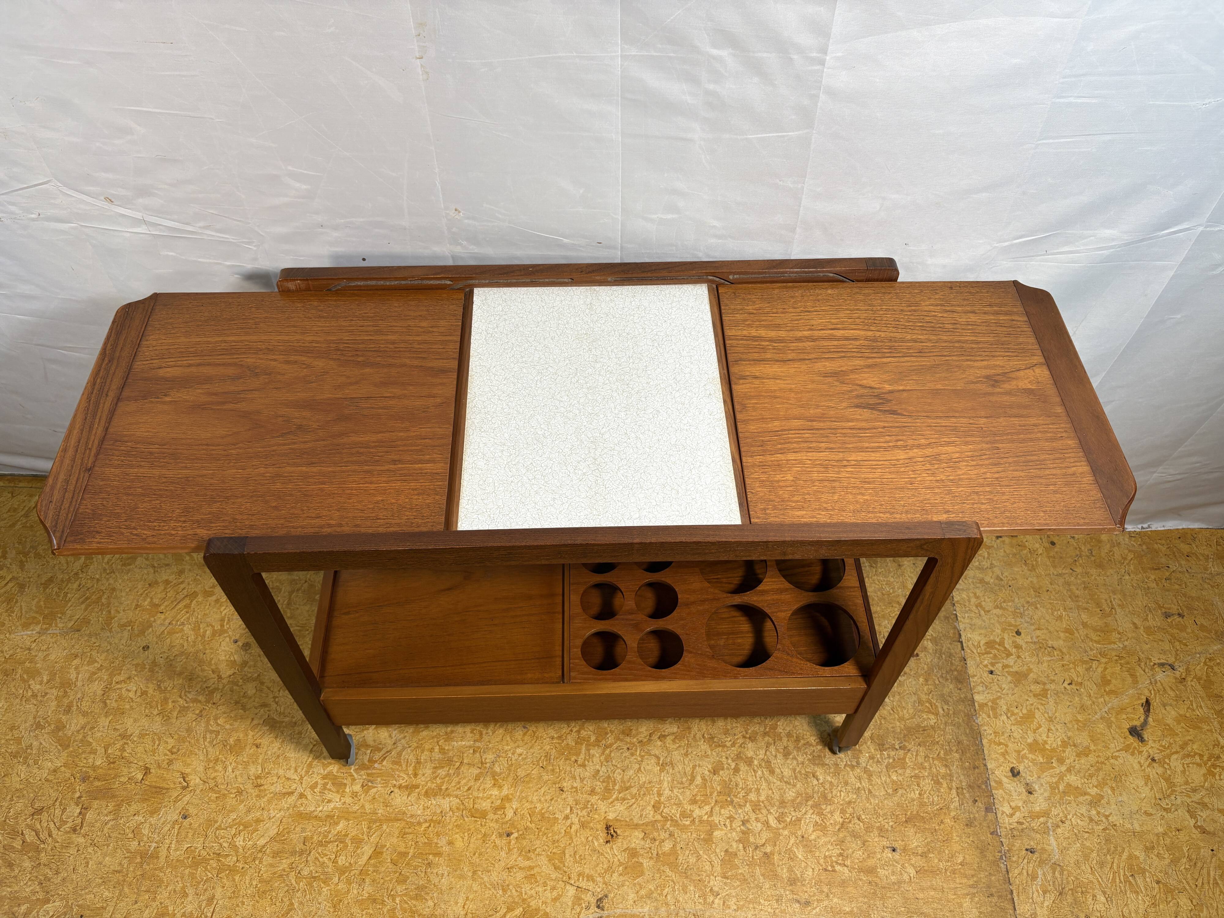 Stunning Vintage Remploy Teak Extending Bar Trolley | 1960 | Scandinavian D