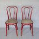 Set of 2 chairs tanned Bistrot by Thonet N°A49 - 1925 -
