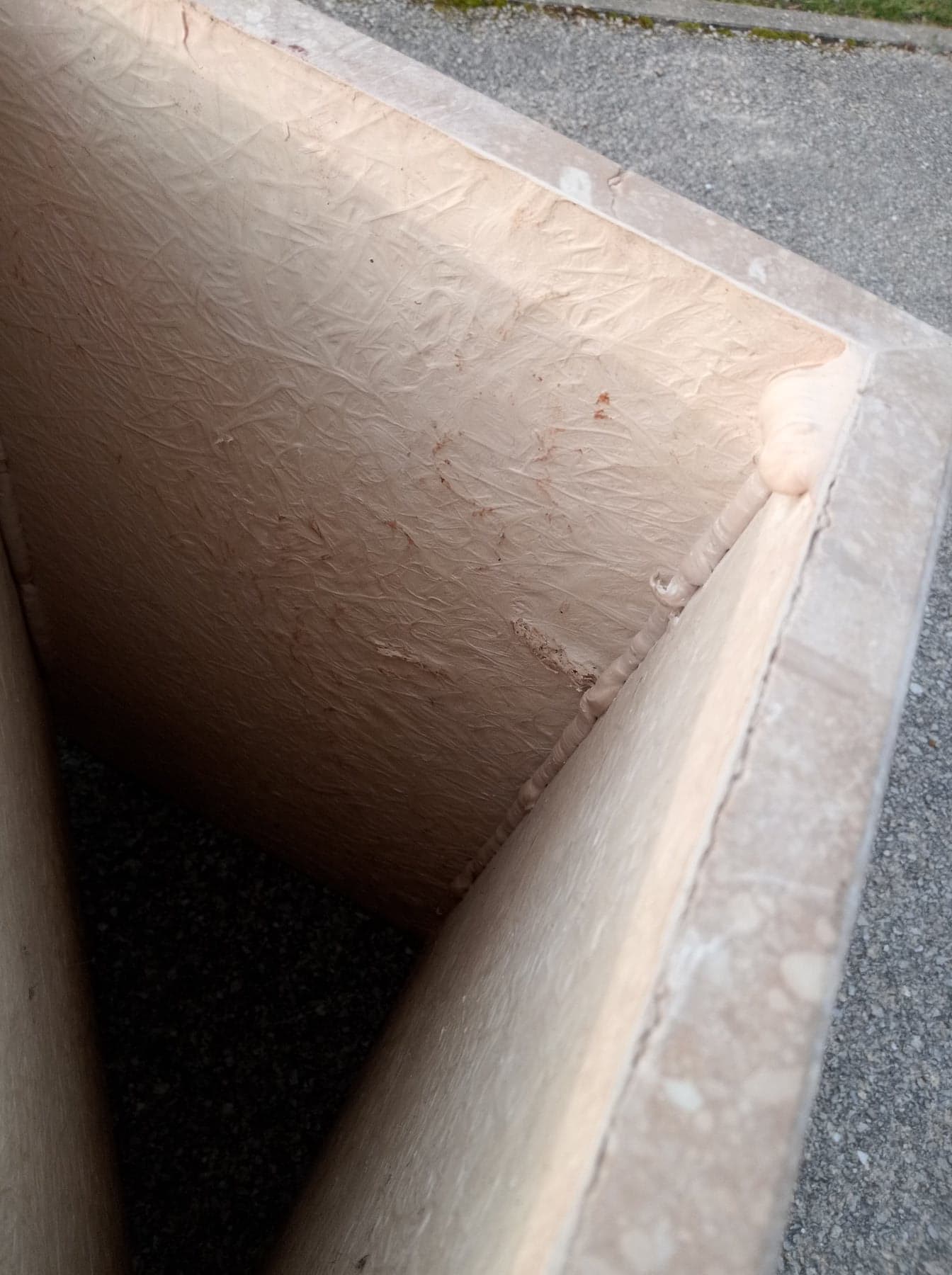 Travertine coffee table