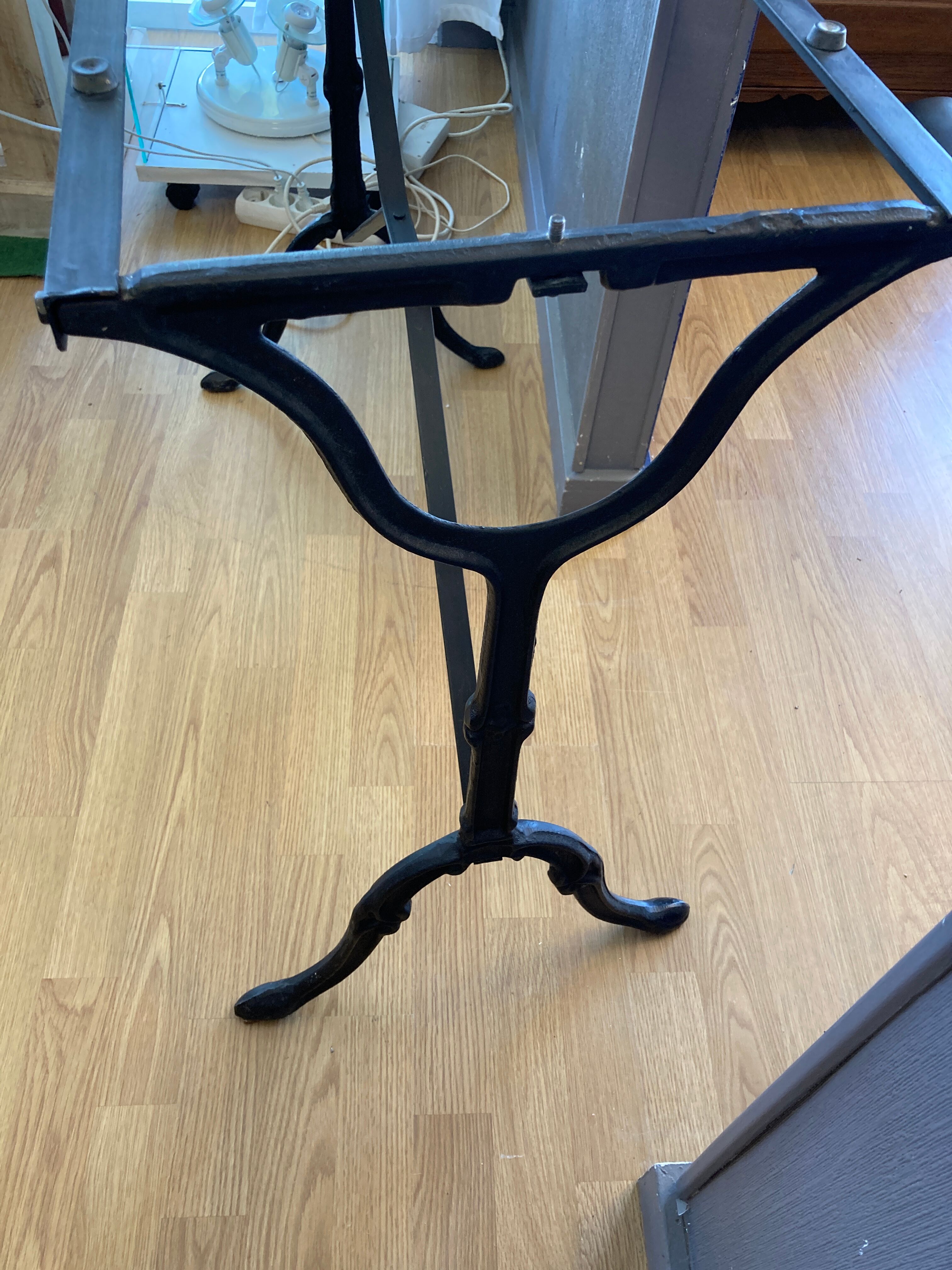 Bistro table on marble