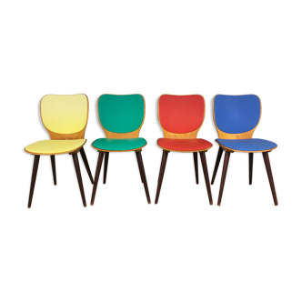 Set de 4 chaises Baumann 1950 Max Bill