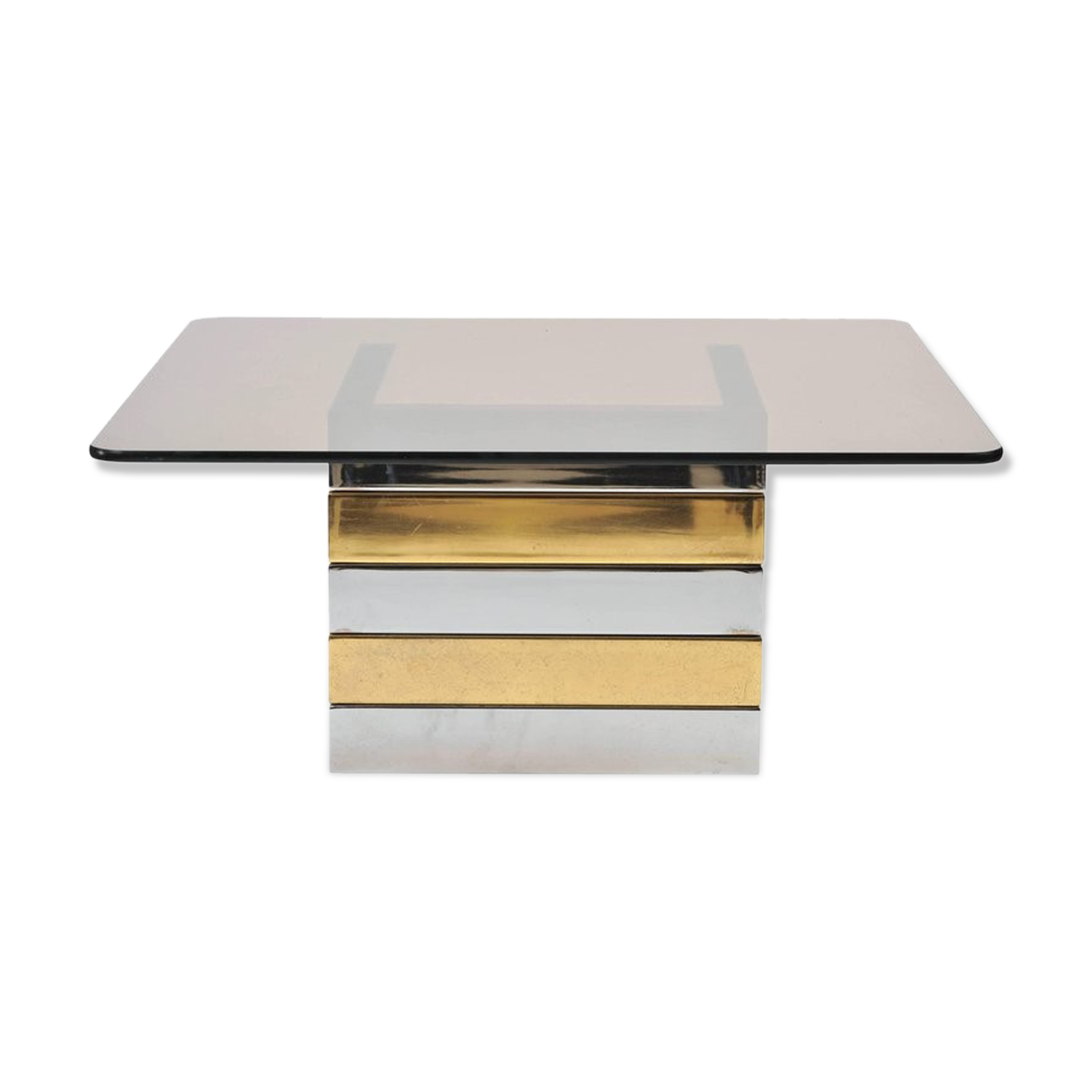 Low brass & chrome table