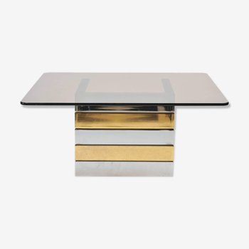 Low brass & chrome table