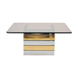 Low brass & chrome table