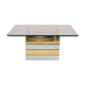 Low brass & chrome table