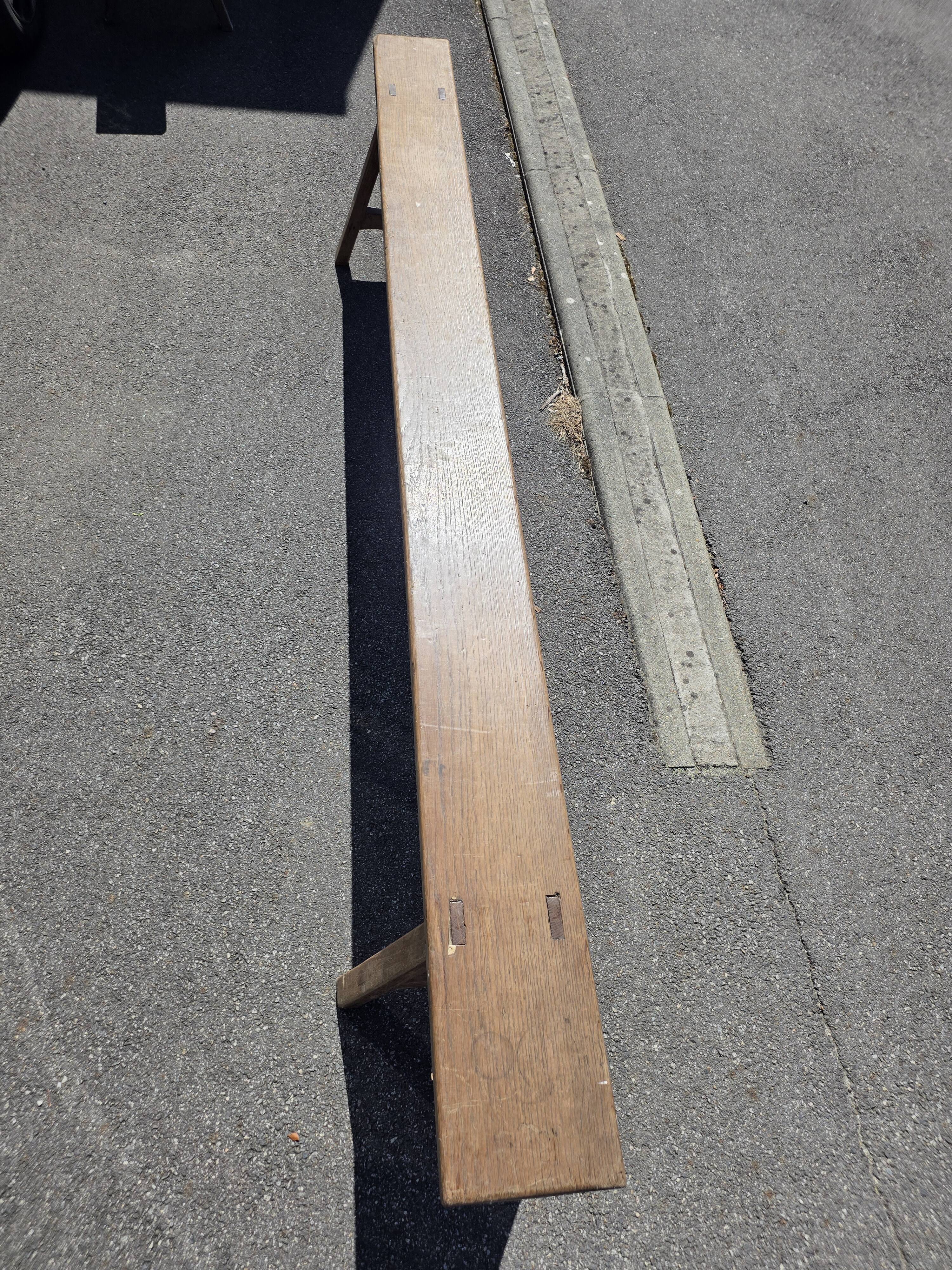2 bancs en chêne
