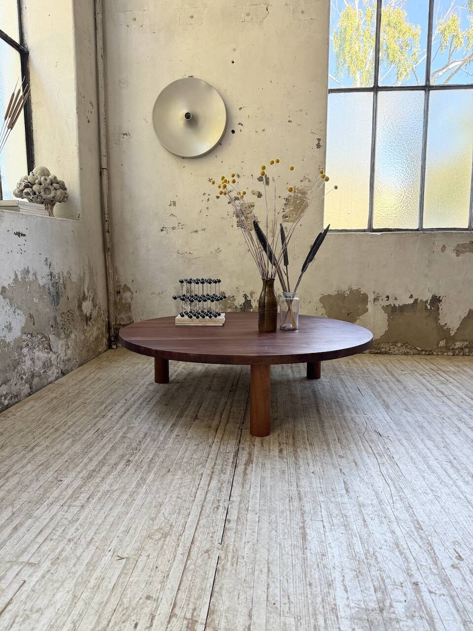 50s round tripod coffee table