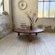 Table basse ronde tripode années 50