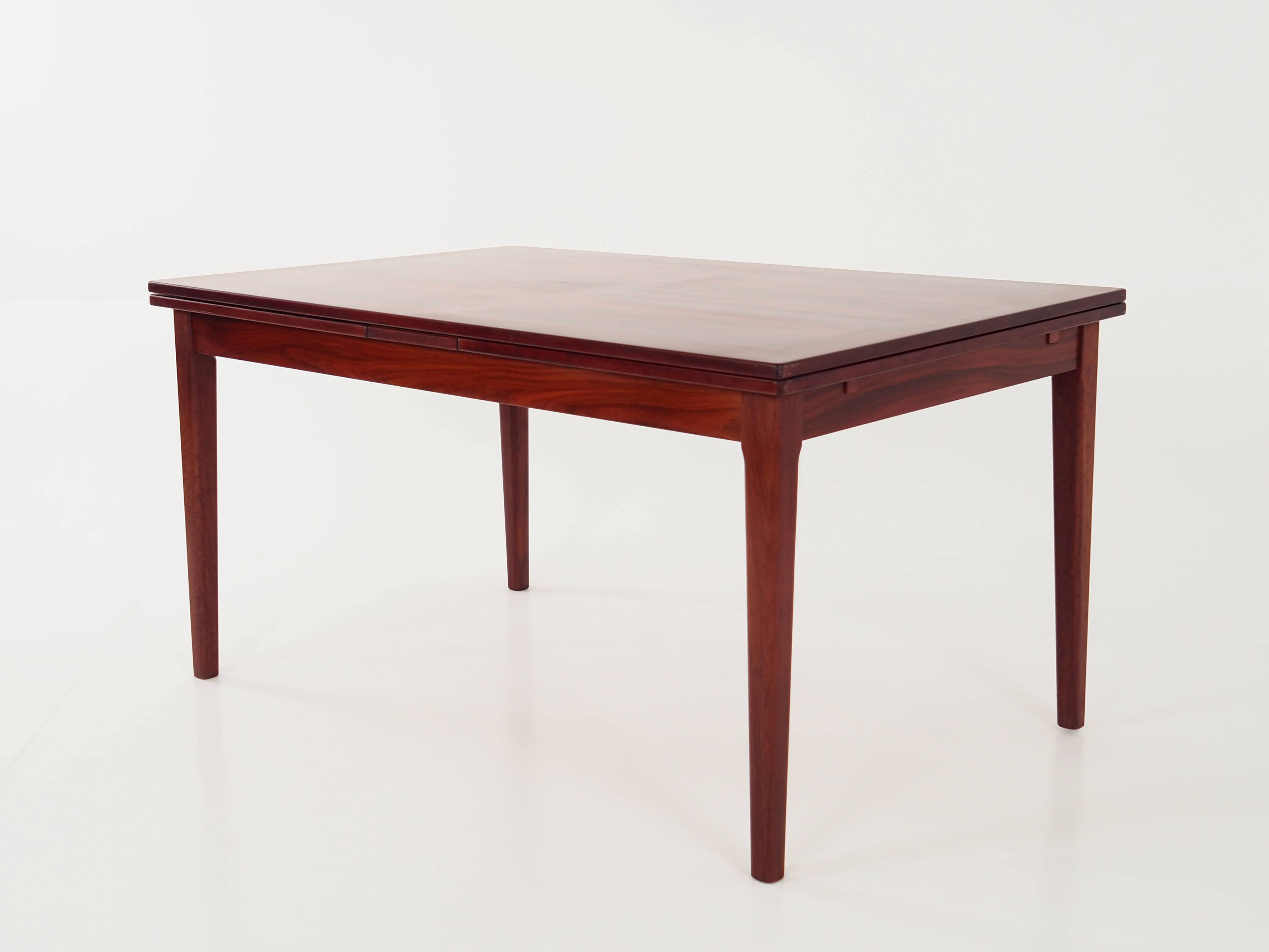 Rosewood table, Danish design, 1970s, manufacturer: Skovby