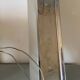 Lamp wall lamp vintage tube sandblasted glass and mounting chrome
