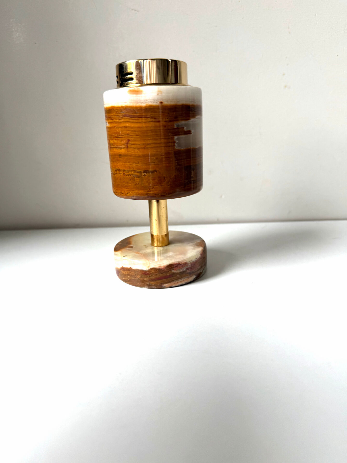 Vintage SAROME Japan Marble Onyx Table Lighter