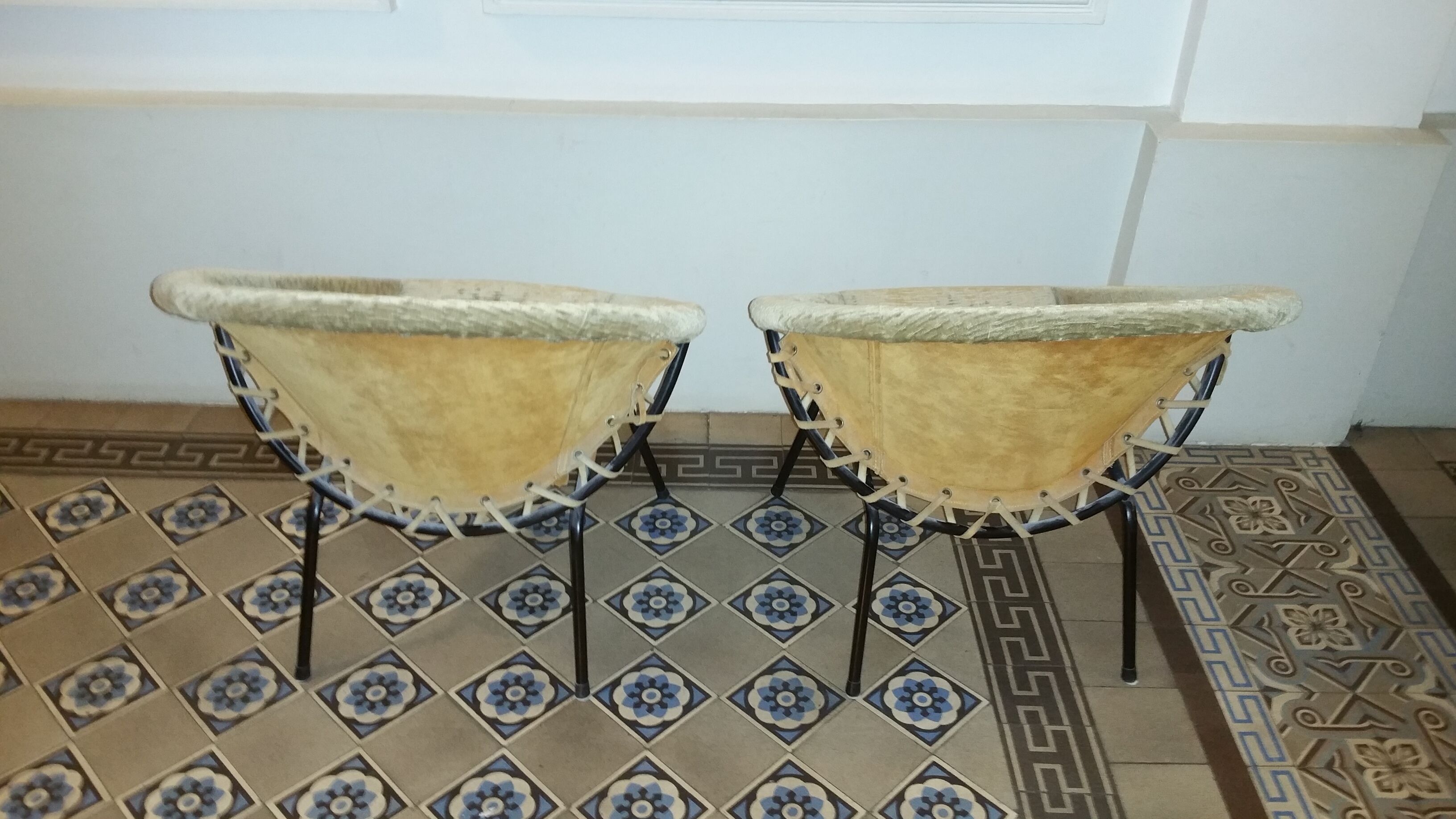 Pair of armcchairs Circle Salamanca Lusch Erzeugnis for Lusch & Co