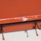 Ancienne étagère d'atelier avec 6 patères