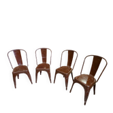 Lot de 4 chaises tolix