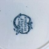 6 beautiful dessert plates Terre de fer Jules old man