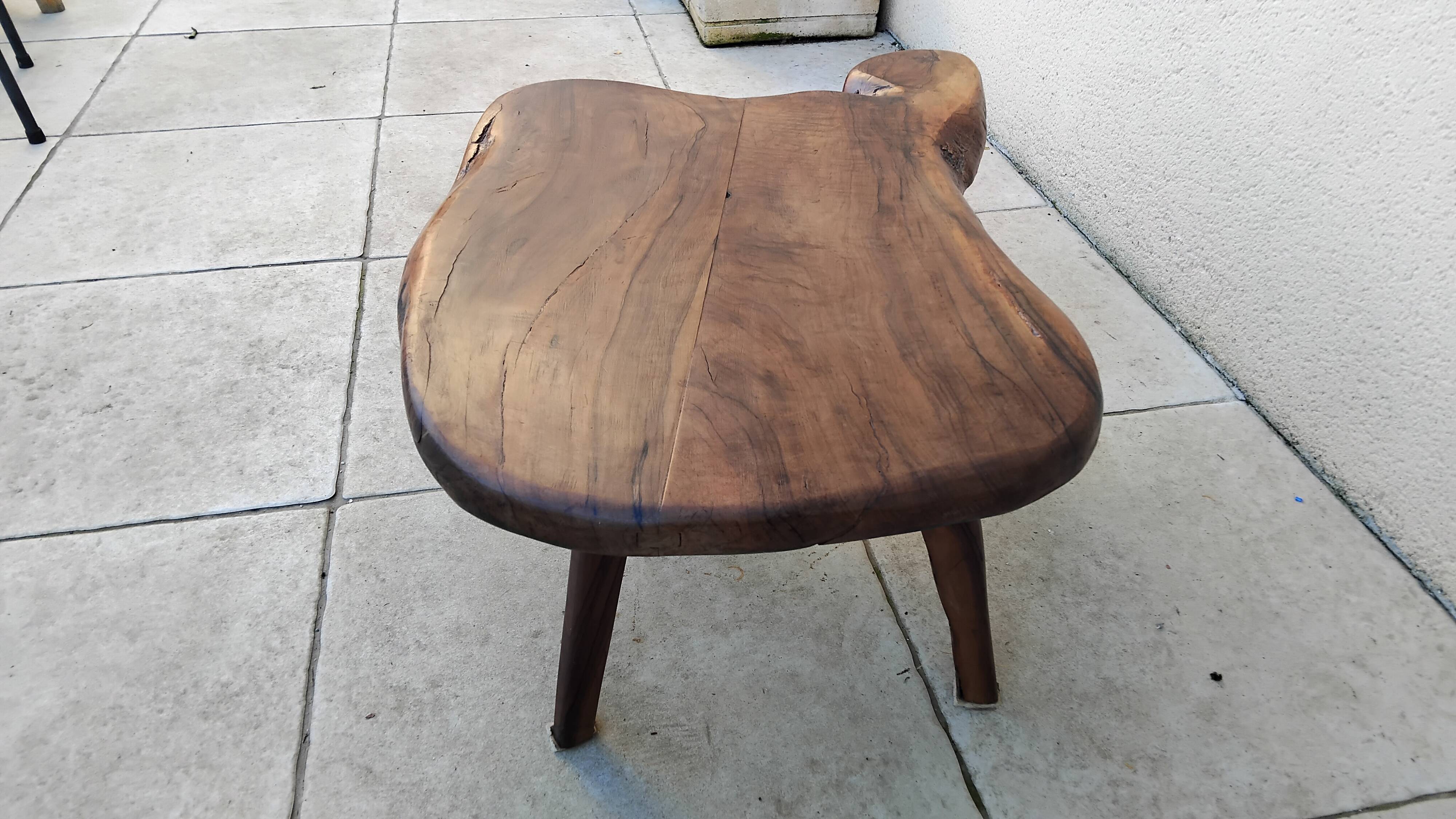 Vintage solid ornate coffee table