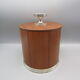 Vintage ice bucket in wood and metal