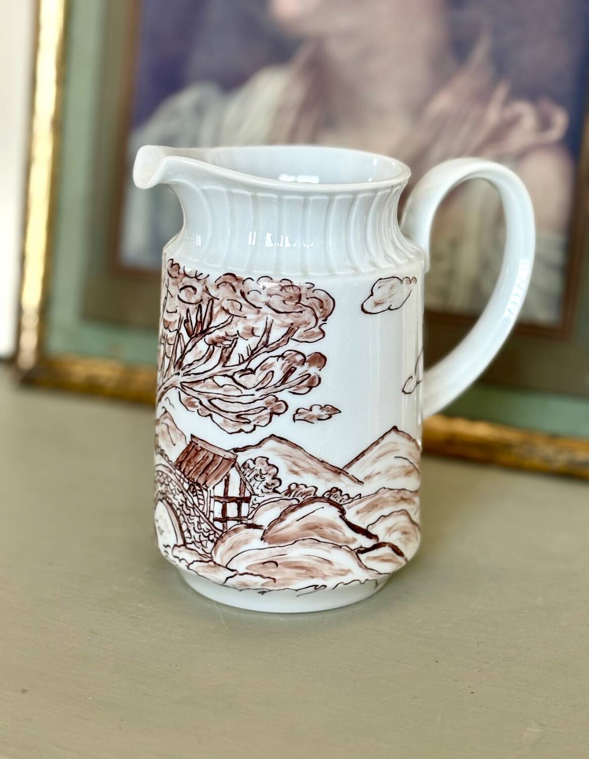 Vintage porcelain jug Bavaria Mitterteich