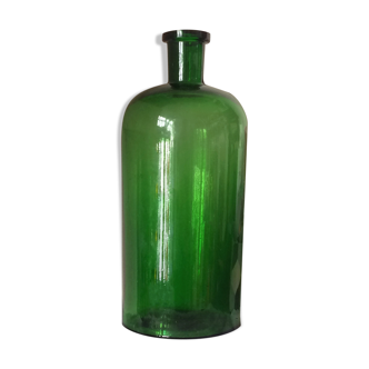 Green pharmacist bottle