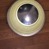 Silver Holophane wall light