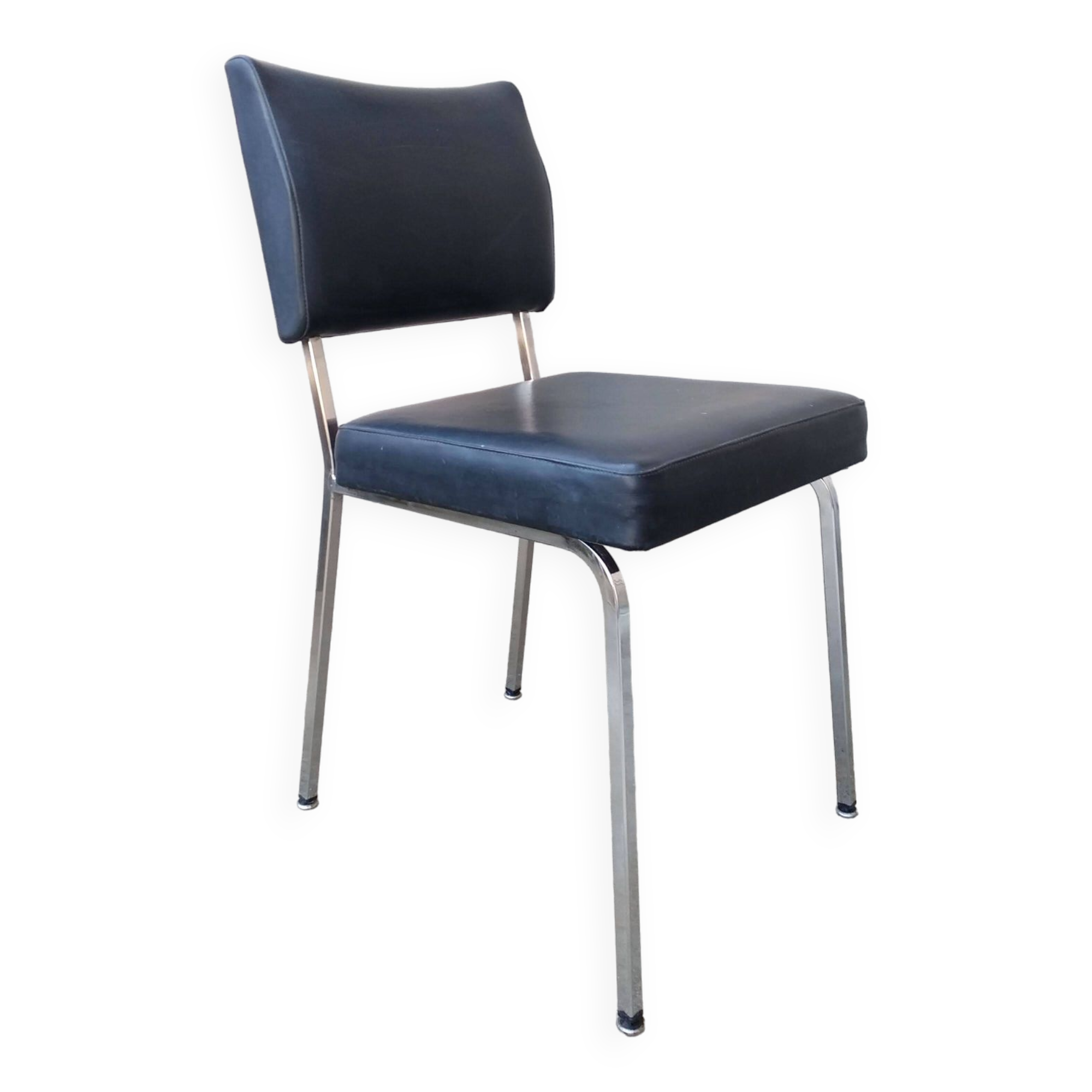 Faux leather office chair 1960s