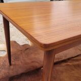 Scandinavian dining room set, 6 chairs with extendable table 1950s