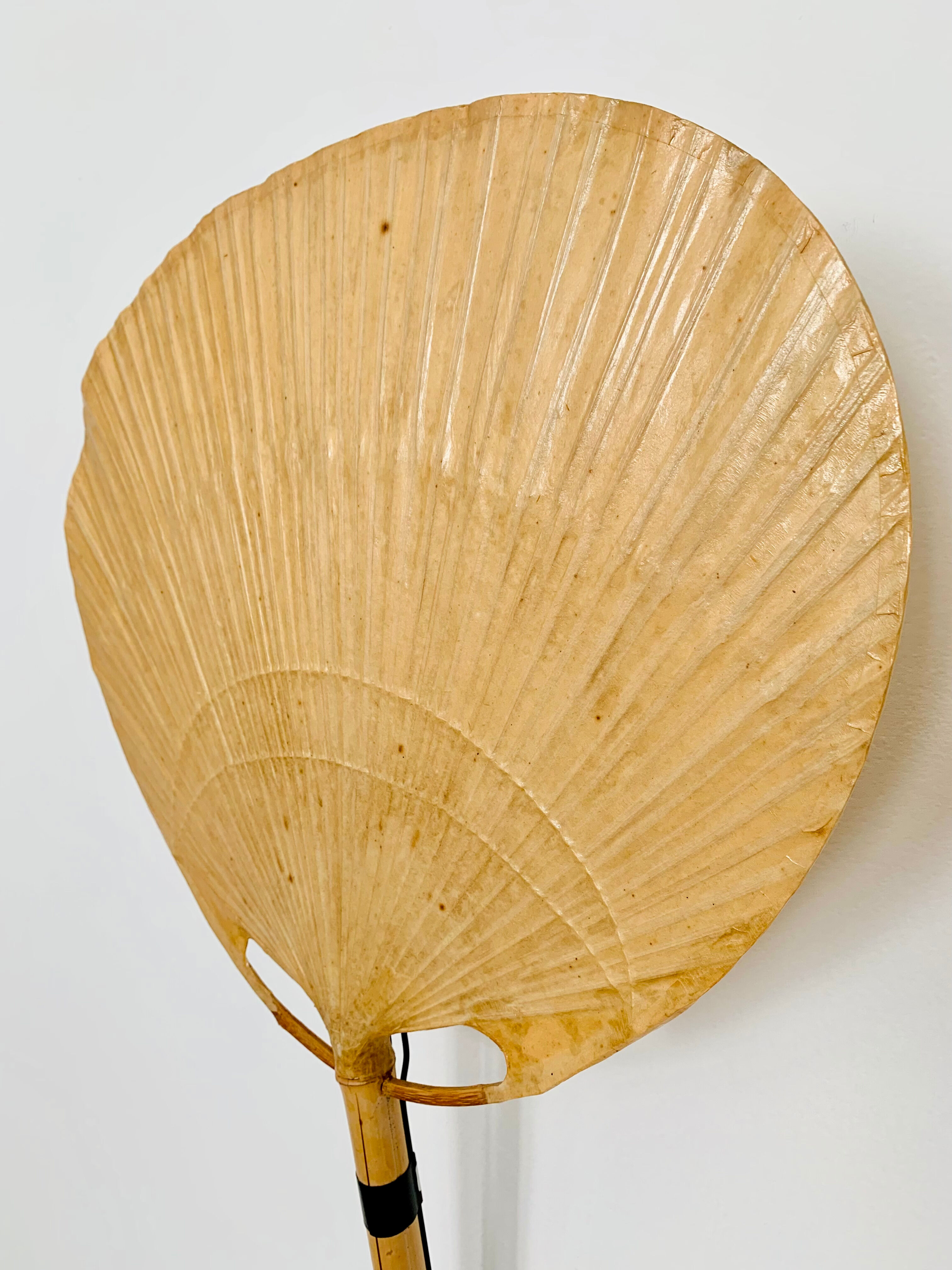 Uchiwa III bamboo wall lamp by Ingo Maurer for Design M