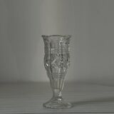 Chiseled crystal vase