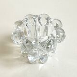 Moulded glass candlestick