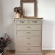 Chest of drawers in solid elm